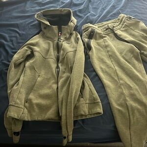Nike olive green tech tracksuit